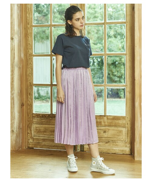 earth music&ecology（アースミュージックアンドエコロジー）の「【WEB先行予約】converse×earth ハイカットスニーカー（シューズ・ホワイト/ライトグレー/ブラック・5cm/23cm/24cm）」の2枚目の写真