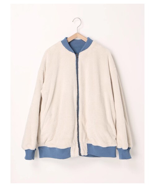 ehka sopo（エヘカソポ）の「リバーシブルMA-1（ジャケット/アウター・ブラック/カーキ/ブルー・M）」の8枚目の写真