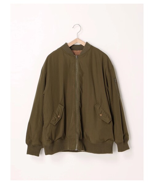 ehka sopo（エヘカソポ）の「リバーシブルMA-1（ジャケット/アウター・ブラック/カーキ/ブルー・M）」の11枚目の写真