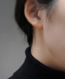 専用anq. K18 レザー ホールダイヤ アメリカンピアス anq.（アンク）の「【anq.】K18・レーザーホールダイヤ アメリカン