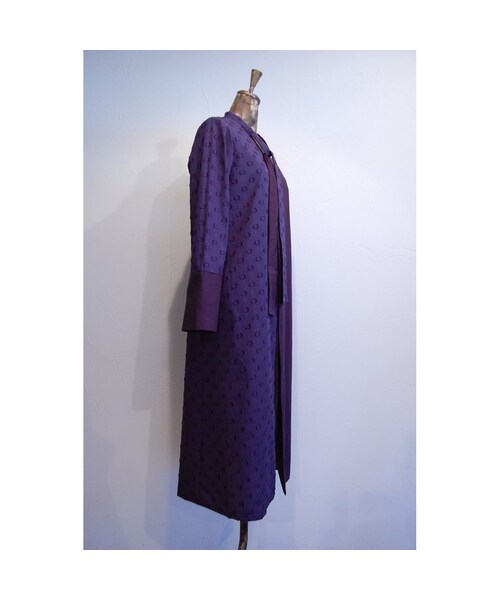 no brand（ノーブランド）の「ボウタイシャツワンピース（ワンピース・レディース・その他）」の2枚目の写真