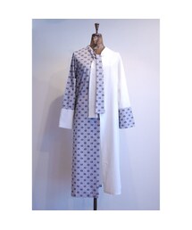 no brand | ボウタイシャツワンピース(ワンピース)