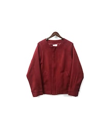 yotsuba | Nocollar Jacket / Wine Red(ノーカラージャケット)