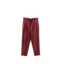 yotsuba | Wide Slacks / Wine Red(スラックス)