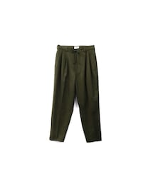 yotsuba | Wide Slacks / Olive(スラックス)