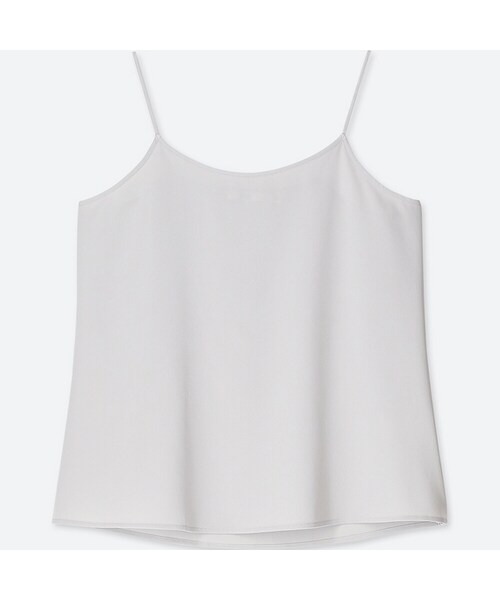 UNIQLO（ユニクロ）の「ドレープキャミソール＋EC（シャツ/ブラウス・レディース・OFF WHITE 01/LIGHT GRAY 02/BLACK 09/YELLOW 41・XS/3XL/M/XXL/XL/L/S）」の3枚目の写真