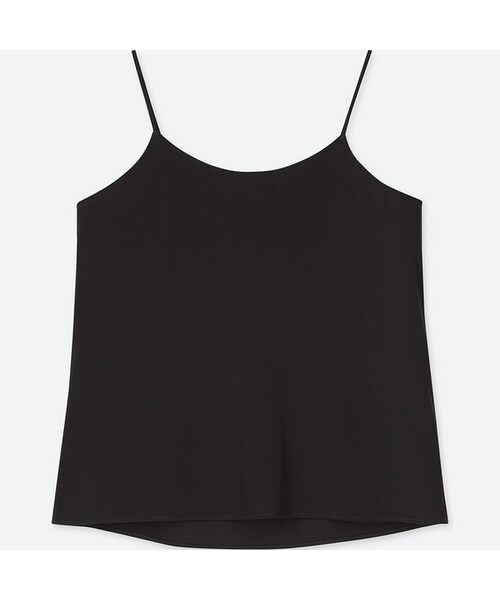 UNIQLO（ユニクロ）の「ドレープキャミソール＋EC（シャツ/ブラウス・レディース・OFF WHITE 01/LIGHT GRAY 02/BLACK 09/YELLOW 41・XS/3XL/M/XXL/XL/L/S）」の2枚目の写真