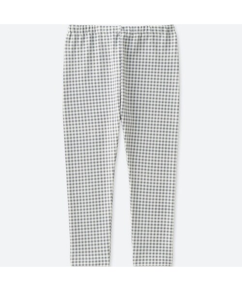 UNIQLO（ユニクロ）の「レギンス（チェック・10分丈）（その他ベビー用品・キッズ・BLACK 09/PINK 11/GRAY 06・70/100/80/90/110）」の2枚目の写真