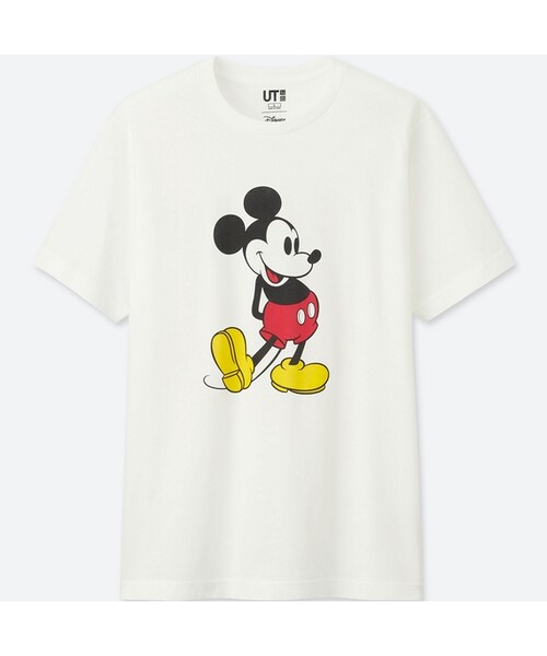 UNIQLO（ユニクロ）の「ミッキースタンズグラフィックT（半袖）（Tシャツ/カットソー・メンズ・GRAY 03/NAVY 69/WHITE 00/BLACK 09・S/XS/XXL/XL/4XL/M/L/3XL）」の2枚目の写真