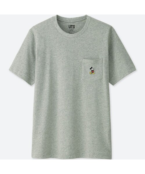 UNIQLO（ユニクロ）の「ミッキースタンズポケツキT（半袖）（Tシャツ/カットソー・メンズ・GRAY 03/WHITE 00/BLACK 09/NAVY 69・XL/3XL/XS/XXL/S/L/4XL/M）」の3枚目の写真