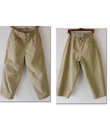 【値下げ】TIGRE BROCANTE ストライプ ワークパンツ　ベージュ 2025年最新】Tigre brocante パンツの人気アイテム - メルカリ