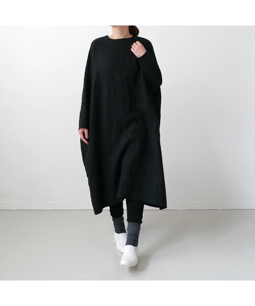 Universal Tissu ユニヴァーサルティシュ の Universal Tissu ユニヴァーサルティシュ Japanリネンギャバbig ワンピース Ut180op077 ワンピース Wear