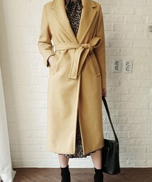 DHOLIC | ウール混ストラップSETロングコート(その他アウター)