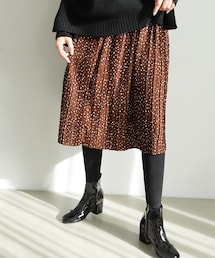 DHOLIC | ドットプリーツミモレスカート(スカート)