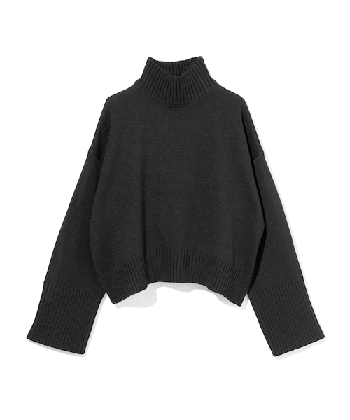 GRL（グレイル）の「ハイネックルーズシルエットニットトップス（ニット/セーター・レディース・グレー/ベージュ/ブラック/ピンク・F）」の2枚目の写真