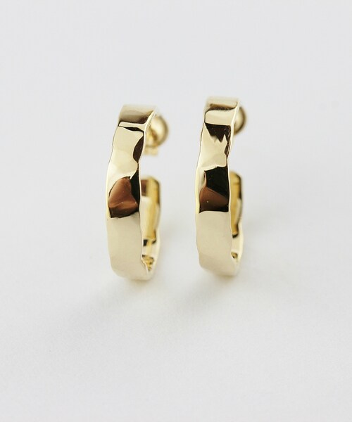 two ply（トゥープライ）の「トゥープライ 273 ハンマー ツチメ フープピアス（ピアス（両耳用）・レディース・ゴールド・Free）」の3枚目の写真