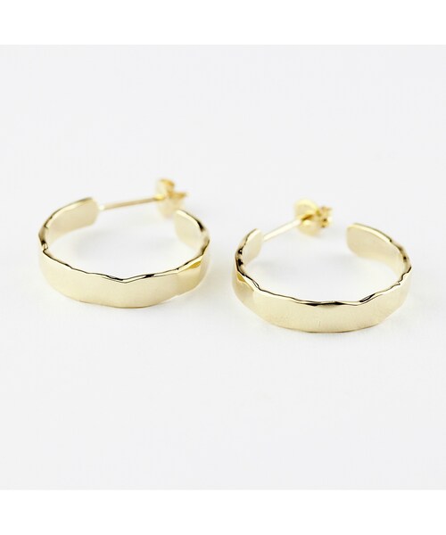 two ply（トゥープライ）の「トゥープライ 273 ハンマー ツチメ フープピアス（ピアス（両耳用）・レディース・ゴールド・Free）」の4枚目の写真