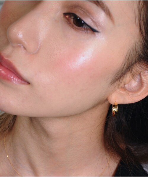 two ply（トゥープライ）の「トゥープライ 273 ハンマー ツチメ フープピアス（ピアス（両耳用）・レディース・ゴールド・Free）」の9枚目の写真