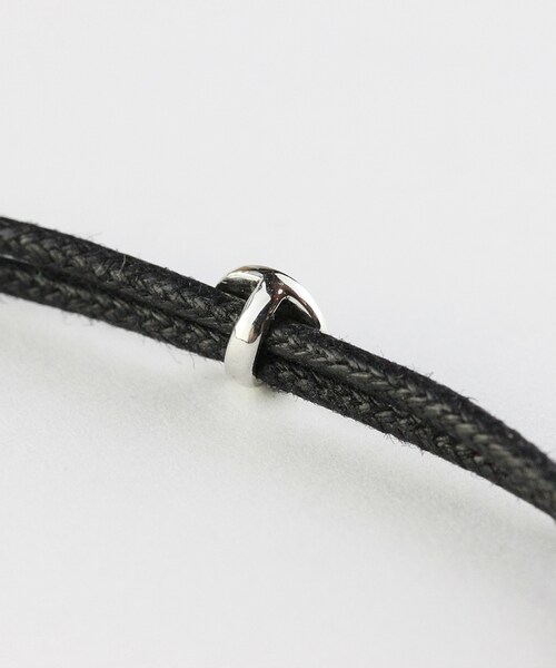 two ply（トゥープライ）の「トゥープライ 636 ラジアル パターン キュービックジルコニア ワックスコード ブレスレット（ブレスレット・レディース・シルバー・Free）」の5枚目の写真