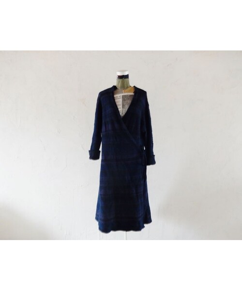 takuroh shirafuji（タクロウシラフジ）の「takuroh shirafuji x trico1947[Indigo dye Coat : One and only]（その他アウター・レディース・その他）」の4枚目の写真