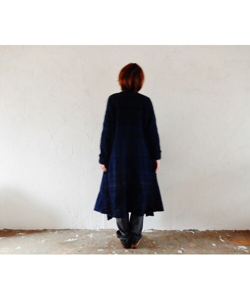 takuroh shirafuji（タクロウシラフジ）の「takuroh shirafuji x trico1947[Indigo dye Coat : One and only]（その他アウター・レディース・その他）」の3枚目の写真