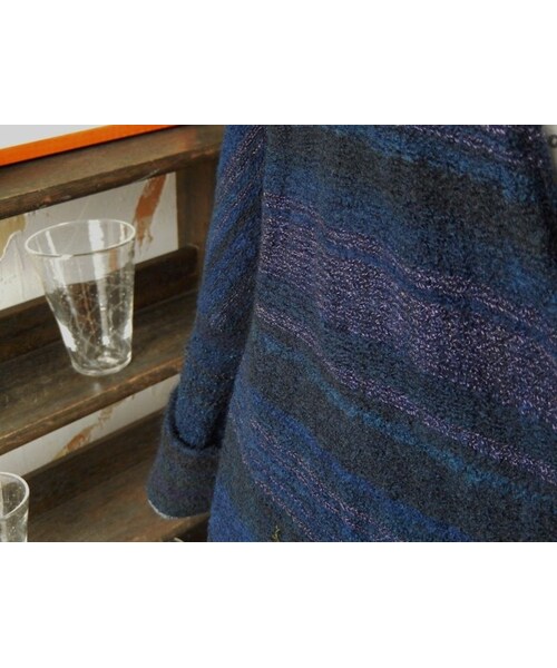 takuroh shirafuji（タクロウシラフジ）の「takuroh shirafuji x trico1947[Indigo dye Coat : One and only]（その他アウター・レディース・その他）」の6枚目の写真