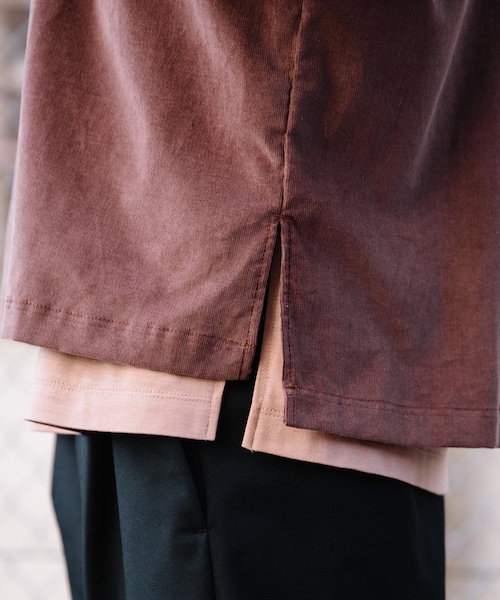 LIDNM（リドム）の「コーデュロイミリタリーシャツアウター（シャツ/ブラウス・メンズ・ブラウン・S,M,L）」の10枚目の写真