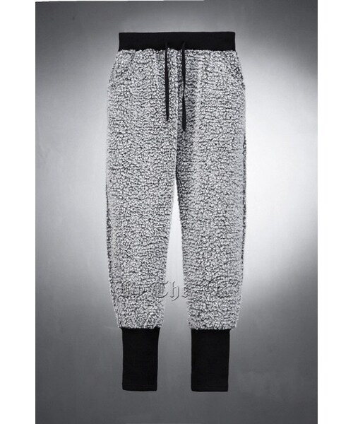 ByTheR（バイザアール）の「ウエストゴムボアパンツ（その他パンツ・メンズ・ブラック/グレー・FREE）」の2枚目の写真