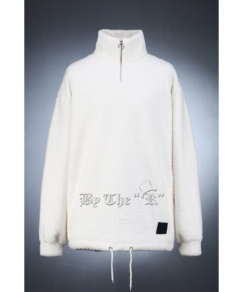 ByTheR（バイザアール）の「レタリング配色ボアTシャツ（Tシャツ/カットソー・メンズ・ブラック/ピンク/ホワイト・FREE）」の2枚目の写真