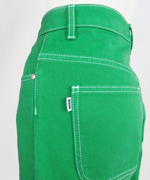 MSGM(エムエスジーエム)の「PANTS(パンツ・レディース・GREEN/BLACK・38)」の7枚目の写真