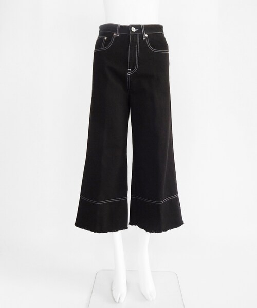 MSGM(エムエスジーエム)の「PANTS(パンツ・レディース・GREEN/BLACK・38)」の9枚目の写真