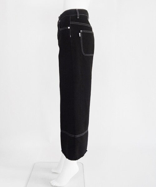 MSGM(エムエスジーエム)の「PANTS(パンツ・レディース・GREEN/BLACK・38)」の10枚目の写真