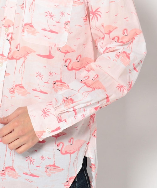 Engineered Garments（エンジニアードガーメンツ）の「19C BD sh Flamingo print//Engineered Garments(エンジニアド ガーメンツ)（トップス・メンズ・PINK・XS/S）」の5枚目の写真