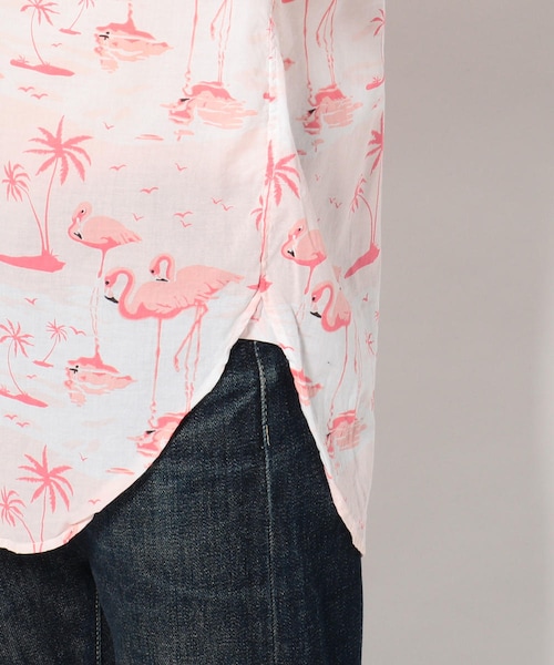 Engineered Garments（エンジニアードガーメンツ）の「19C BD sh Flamingo print//Engineered Garments(エンジニアド ガーメンツ)（トップス・メンズ・PINK・XS/S）」の6枚目の写真