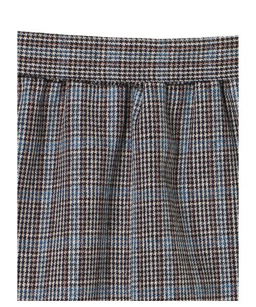 E hyphen world gallery（イーハイフンワールドギャラリー）の「・チェックペンシルスカート（スカート・ライトグレー/グレー/ベージュ・F）」の6枚目の写真