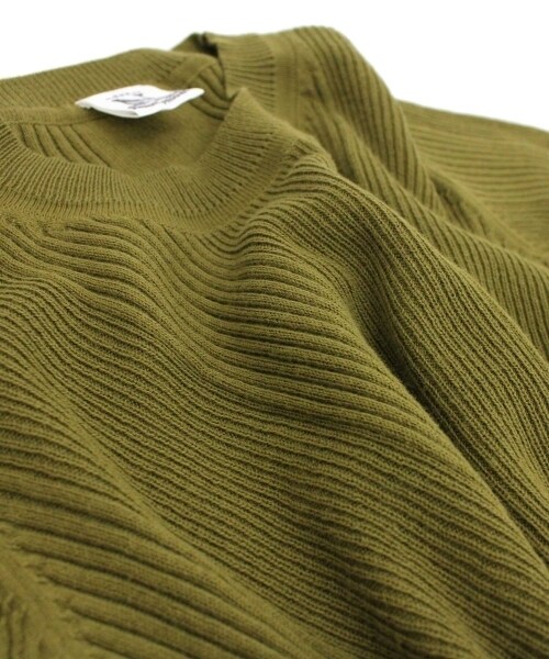 RNA-N（アールエヌエーエヌ）の「変形リブ5分袖プルオーバー（トップス・レディース・オフホワイト/ブラック/カーキ/杢グレー・M）」の10枚目の写真