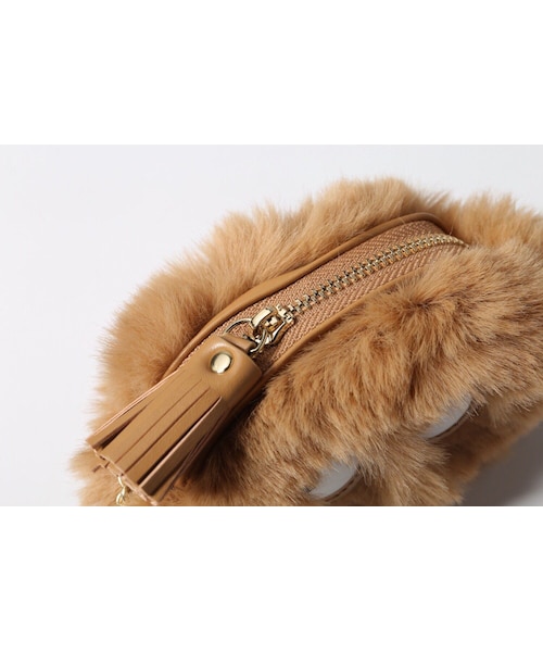 ANYA HINDMARCH ファーポーチ Handmade（ハンドメイド）の「anya Eyes ゴーストファーボックス
