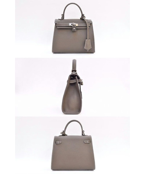 【南京錠がポイント☆】Hermes ハンドバッグ Handmade（ハンドメイド）の「22cmトーゴケリー本革バッグ