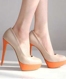 STYLEBLOCK | バイカラーハイヒールパンプス(パンプス)