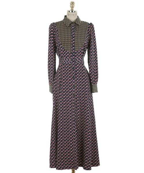 DINT（ディント）の「ラブリンミックスワンピース（タイset）（ワンピース・レディース・Pink・one(44~66size)）」の2枚目の写真