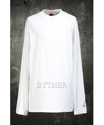 ByTheR | クロス刺繍クルーネックTシャツ(Tシャツ/カットソー)