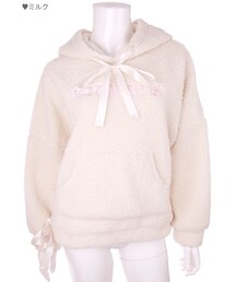 Bobon21 | クマ耳モコモコパーカー-全３色-(パーカー)