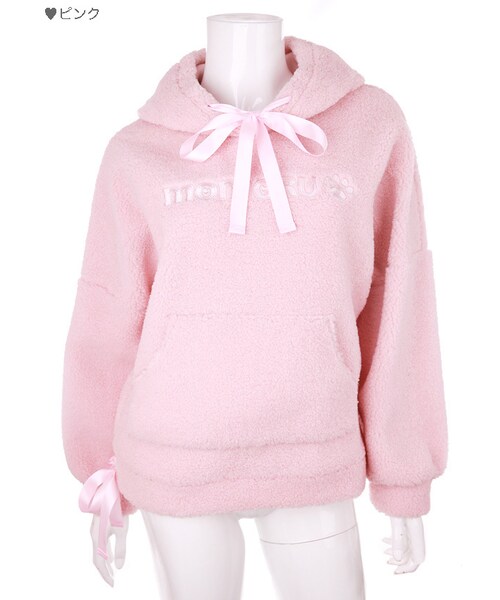 Bobon21（ボボンニジュウイチ）の「クマ耳モコモコパーカー-全３色-（パーカー・レディース・ホワイト/ベージュ/ピンク・S/M）」の3枚目の写真