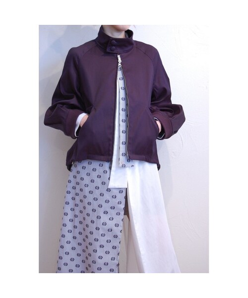 margaux（マルゴー）の「ハイカラーブルゾン（ブルゾン・レディース・その他）」の3枚目の写真