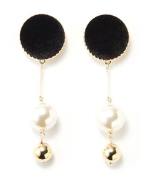 GRL | ベロアパールピアス(ピアス（両耳用）)