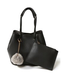 GRL | ポーチ付ファーチャームトートバッグ(トートバッグ)