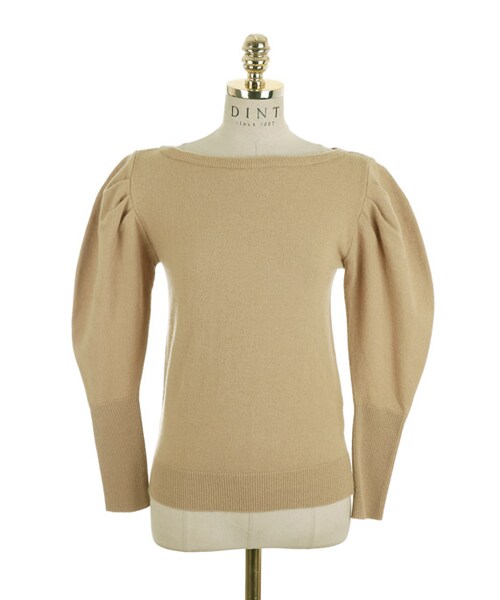 DINT（ディント）の「レムスウルパフラインニットトップ（ニット/セーター・レディース・Purple/White/Beige/Brown・one(44~66size)）」の4枚目の写真