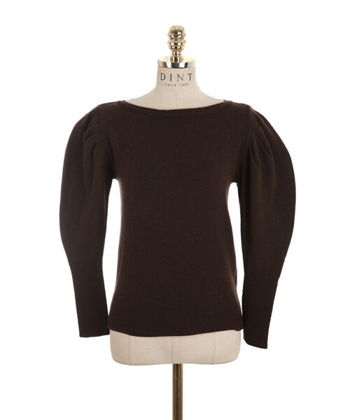 DINT（ディント）の「レムスウルパフラインニットトップ（ニット/セーター・レディース・Purple/White/Beige/Brown・one(44~66size)）」の3枚目の写真