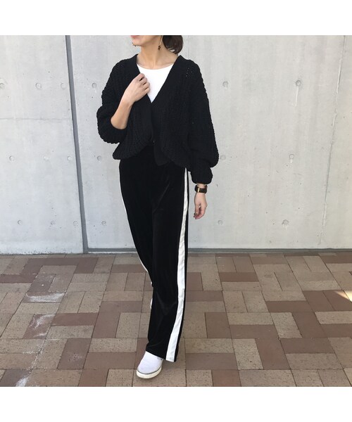 copine（コピン）の「ベロアラインワイドパンツ【クリックポスト対象商品】（その他パンツ・レディース・その他）」の6枚目の写真