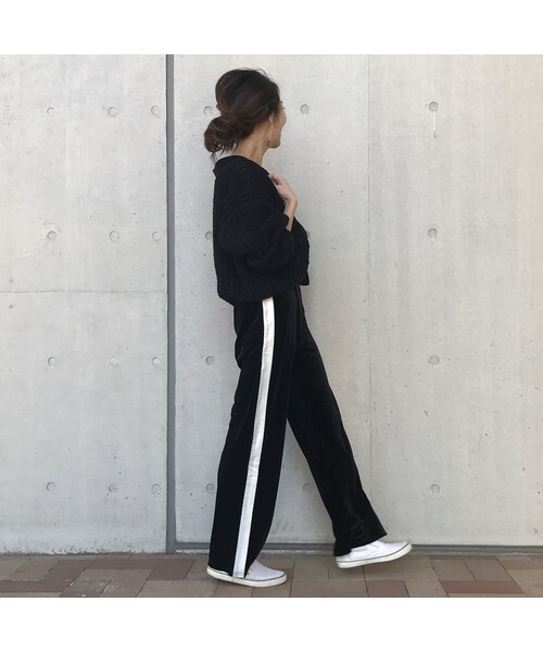 copine（コピン）の「ベロアラインワイドパンツ【クリックポスト対象商品】（その他パンツ・レディース・その他）」の8枚目の写真